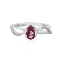 Anello in argento con Granato Malaya
