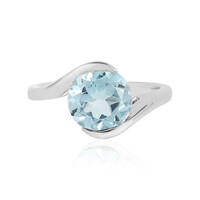 Anello in argento con Topazio Blu Cielo