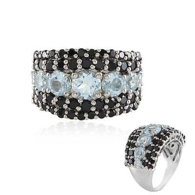 Anello in argento con Topazio Blu Cielo
