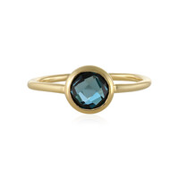 Anello in oro con Topazio Blu Londra