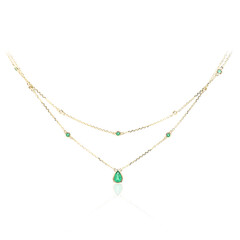 Collana in oro con Smeraldo Zambia AAA (CIRARI)
