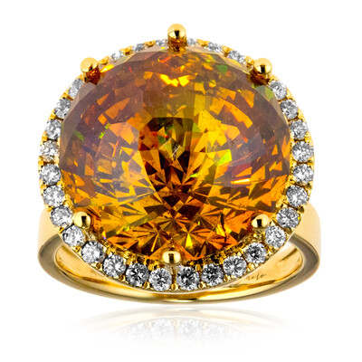 Anello in oro con Sfalerite (de Melo)
