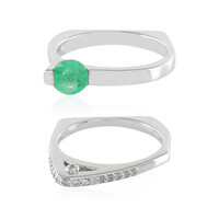 Anello in argento con Smeraldo Russo (de Melo)