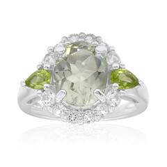 Anello in argento con Ametista Verde