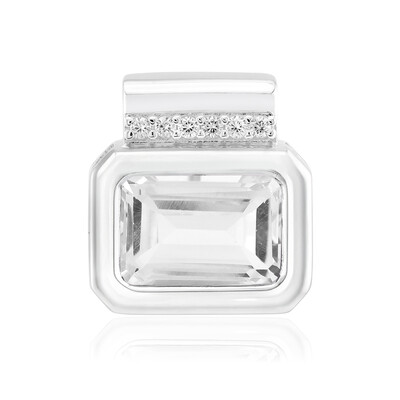 Ciondolo in argento con Topazio Bianco (MONOSONO COLLECTION)