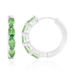 Orecchini in argento con Tsavorite