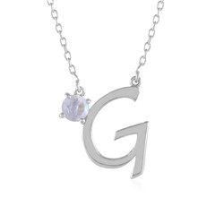 Collana in argento con Pietra di Luna Arcobaleno