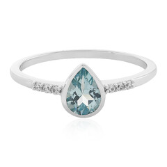 Anello in argento con Topazio Blu Cielo