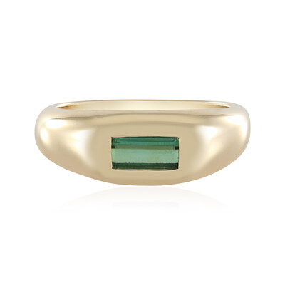 Anello in oro con Tormalina Verde di Benedito (Adela Gold)