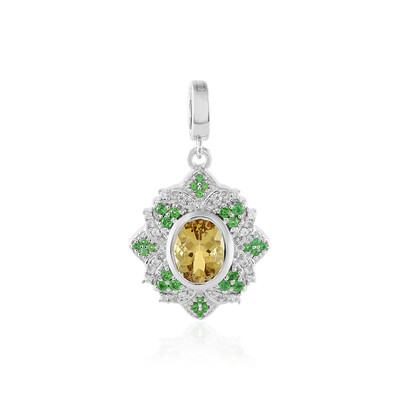 Ciondolo in argento con Berillo Giallo