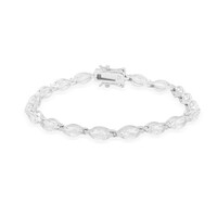 Bracciale in argento con Topazio Bianco