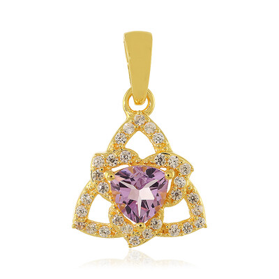 Ciondolo in argento con Ametista Rose de France