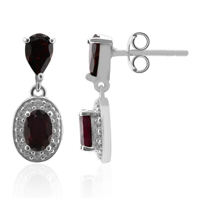 Orecchini in argento con Granato d’India