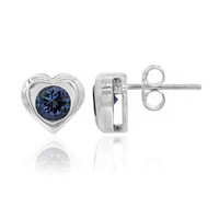 Orecchini in argento con Tanzanite (non riscaldata)