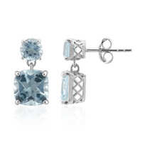 Orecchini in argento con Topazio Blu Cielo