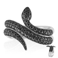 Anello in argento con Diamante Nero