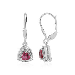 Orecchini in argento con Rubellite