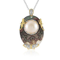 Collana in argento con Madreperla Nera (Gems en Vogue)