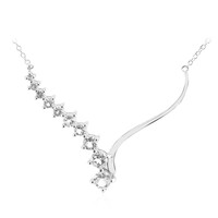 Collana in argento con Topazio Bianco