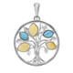 Ciondolo in argento con Ambra Baltica (dagen)