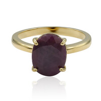 Anello in argento con Rubino