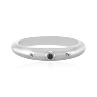 Anello in argento con Diamante Blu I2