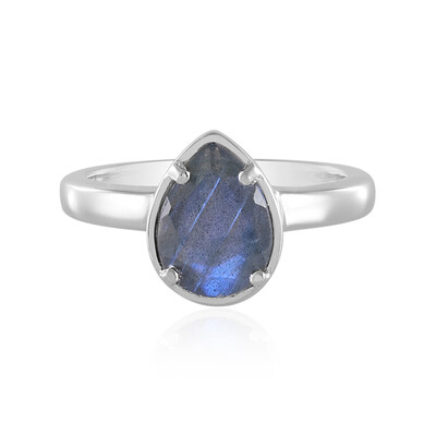 Anello in argento con Labradorite