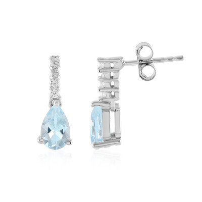 Orecchini in argento con Topazio Blu Cielo