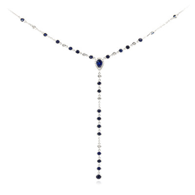 Collana in oro con Zaffiro Ceylon Blu (CIRARI)