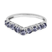 Anello in argento con Tanzanite (non riscaldata)