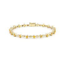 Bracciale in argento con Zaffiro Giallo