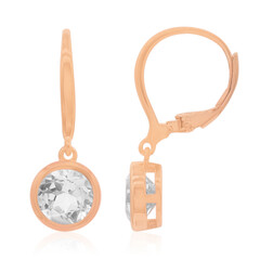 Orecchini in argento con Topazio Bianco