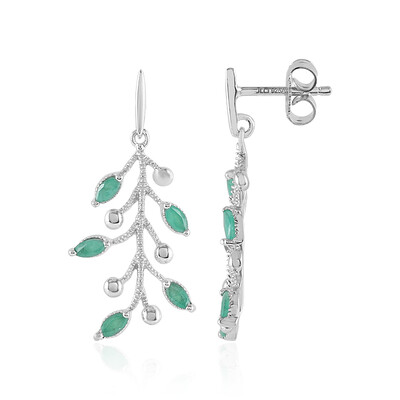 Orecchini in argento con Smeraldo Socoto