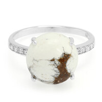 Anello in argento con Magnesite