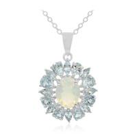 Collana in argento con Opale di Welo