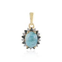 Ciondolo in argento con Larimar