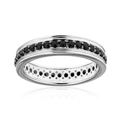 Anello in argento con Spinello Nero