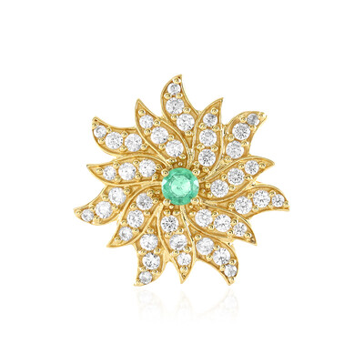 Ciondolo in argento con Smeraldo Colombiano