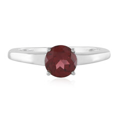 Anello in argento con Granato Mozambico