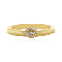 Anello in argento con Diamante I4 (J)