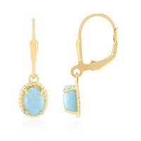 Orecchini in argento con Opale Blu Caraibico