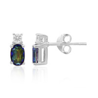 Orecchini in argento con Quarzo Mistico Blu