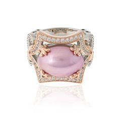 Anello in argento con Perla Mabe (Dallas Prince Designs)