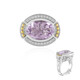 Anello in argento con Ametista Rose de France (Dallas Prince Designs)
