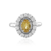 Anello in argento con Berillo Giallo