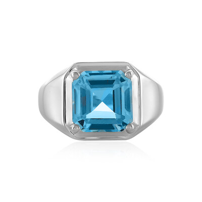 Anello in argento con Topazio Blu Cielo