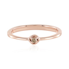 Anello in argento con Diamante Champagne I3