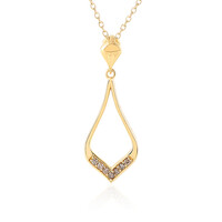 Collana in argento con Diamante Cioccolato I2