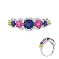 Anello in argento con Zaffiro Blu del Madagascar