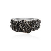 Anello in argento con Spinello Nero